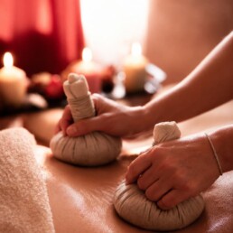 massage pochon d herbe
