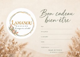 bon cadeau massage
